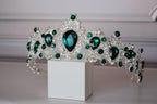 Emerald Green Rhinestone Tiara