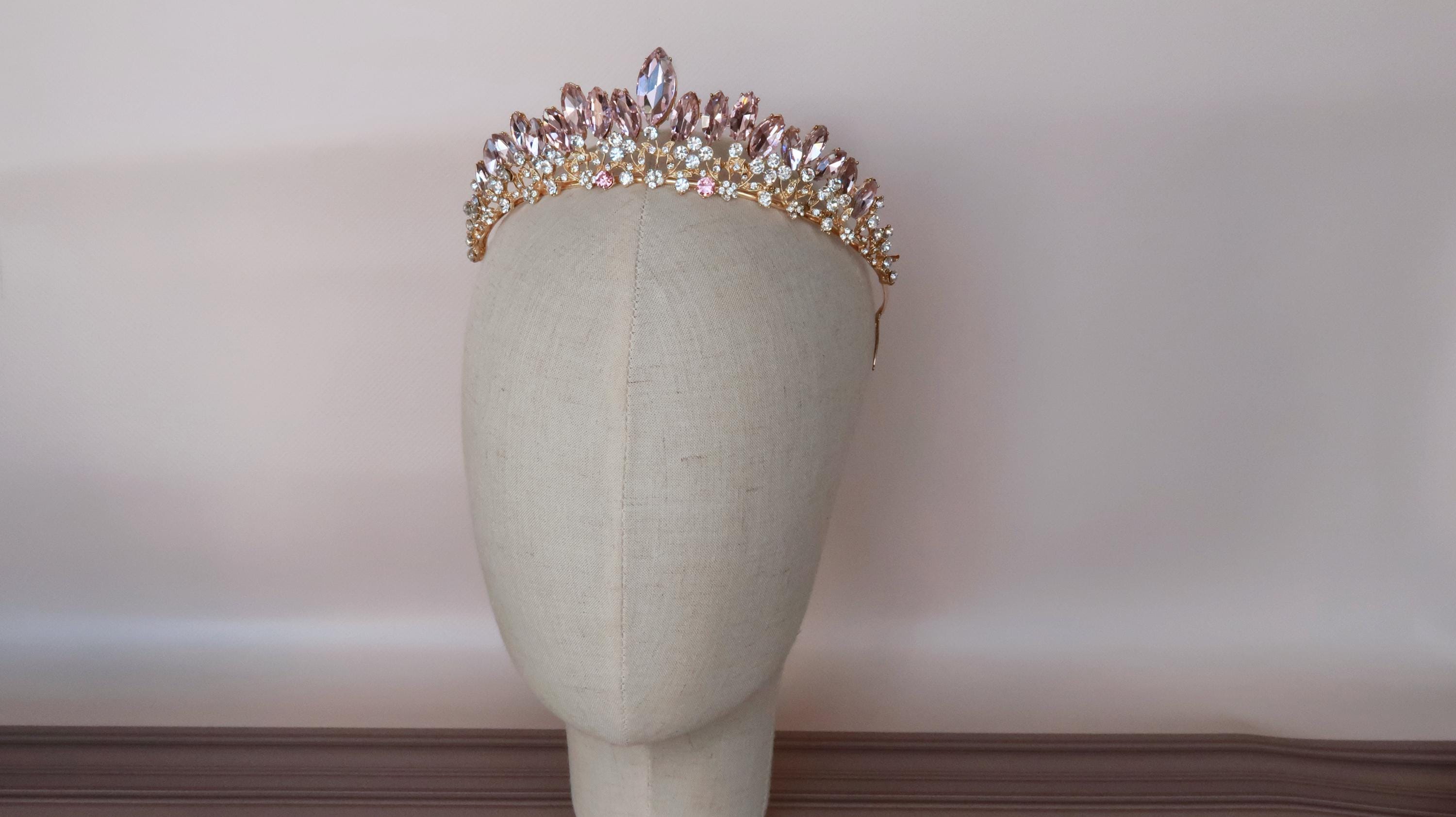 Pink gold mermaid crown