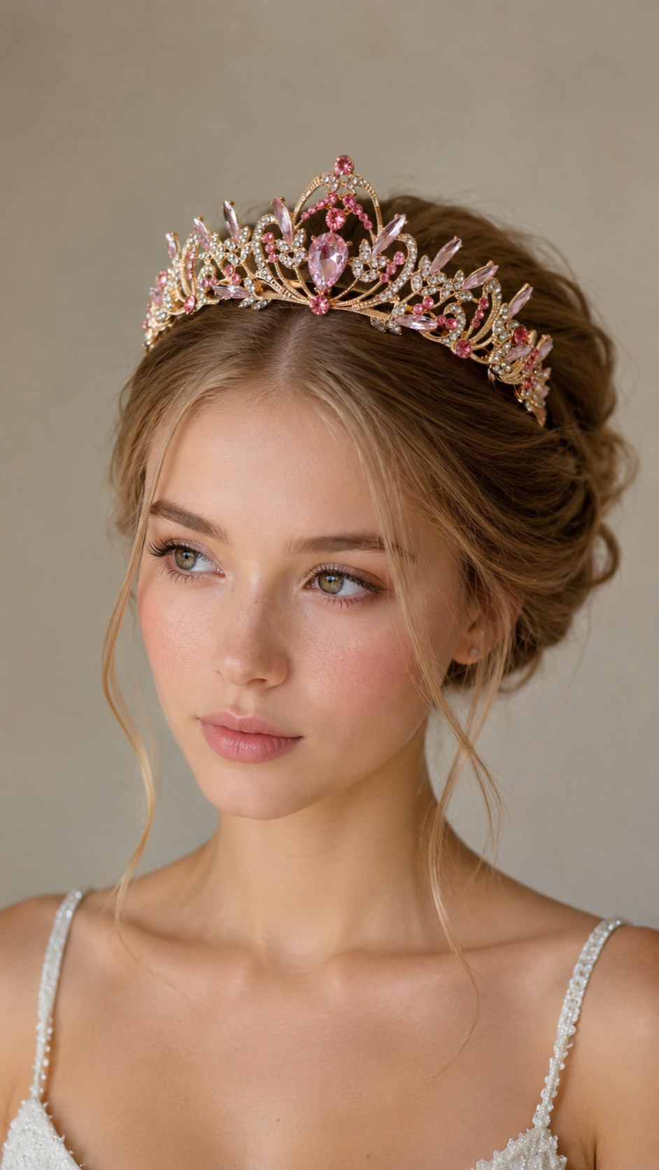 Pink Gold Rosalie Tiara