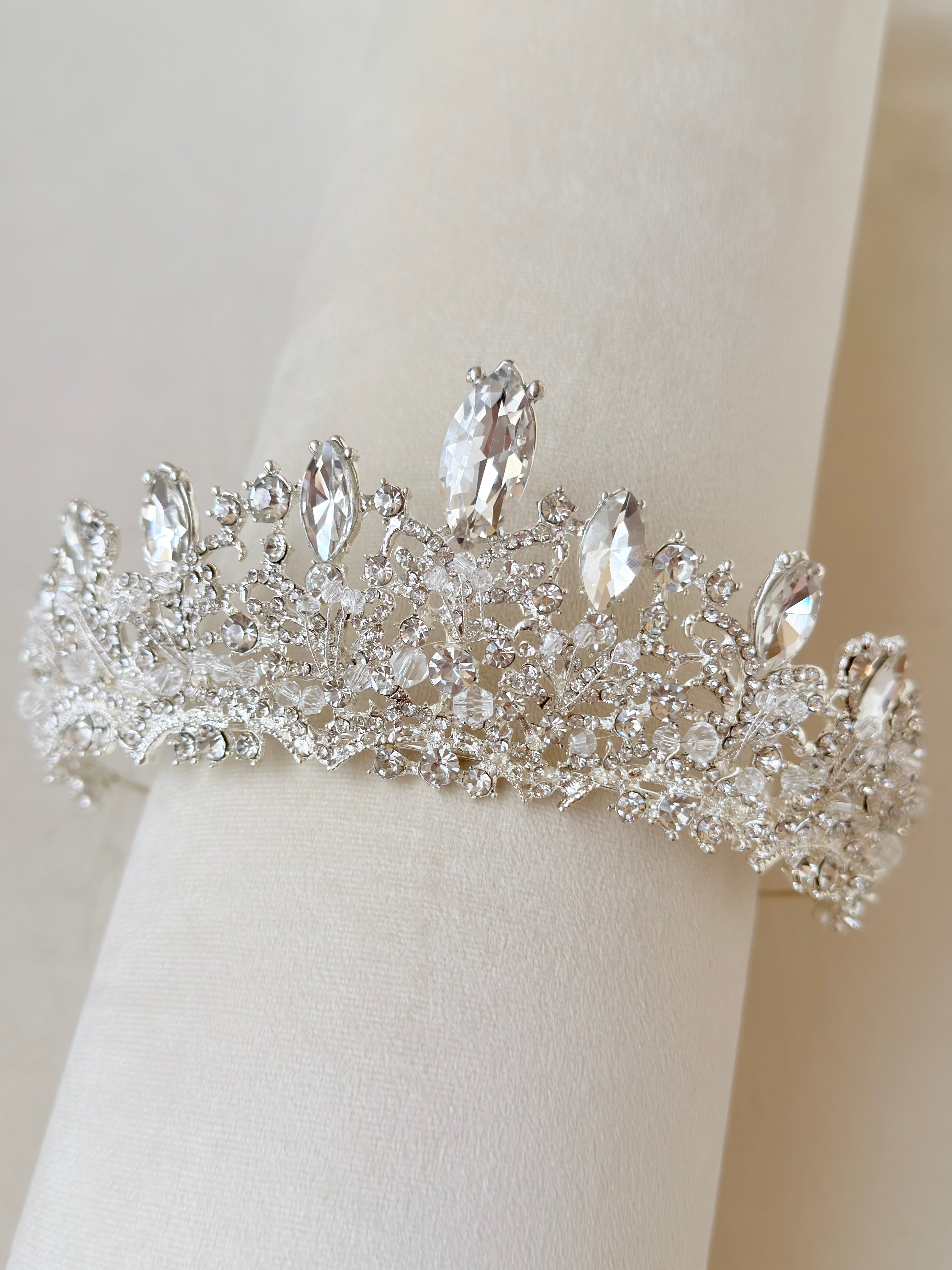 Crystal Silver Tiara
