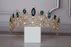Aquamarine tiara, Blue crown, ELSA Bridal tiara
