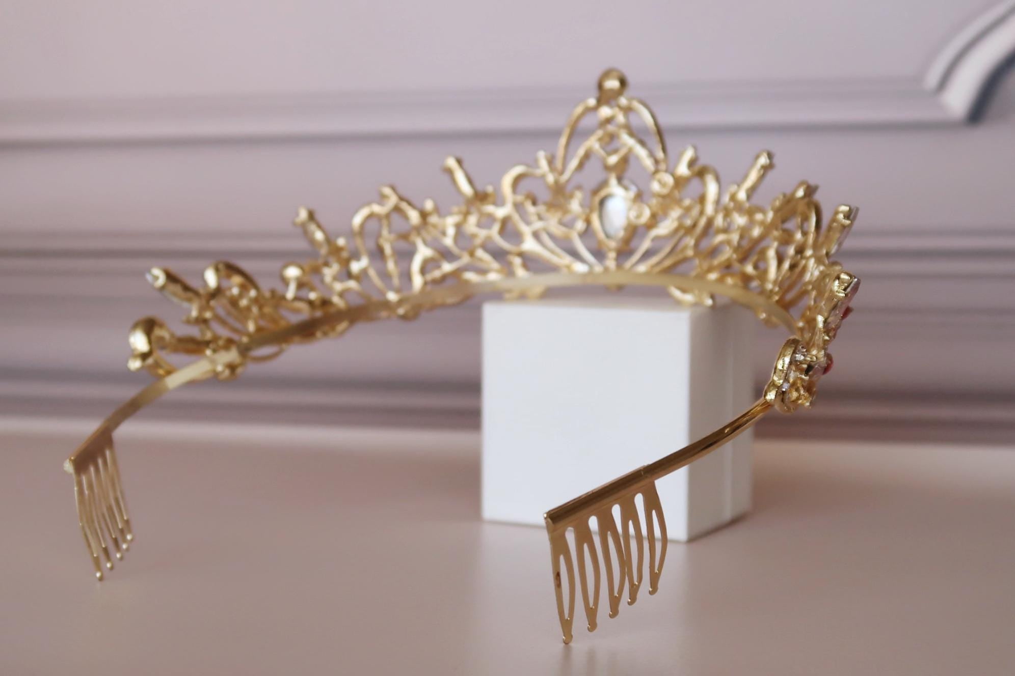 Pink Gold Rosalie Tiara