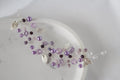 Purple Pearl Hair Vine: Lavender Bridal Headband, Amethyst Jewelry