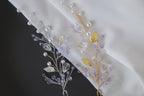 Purple Bridal Hair Pins: Lavender Leaf Headpiece