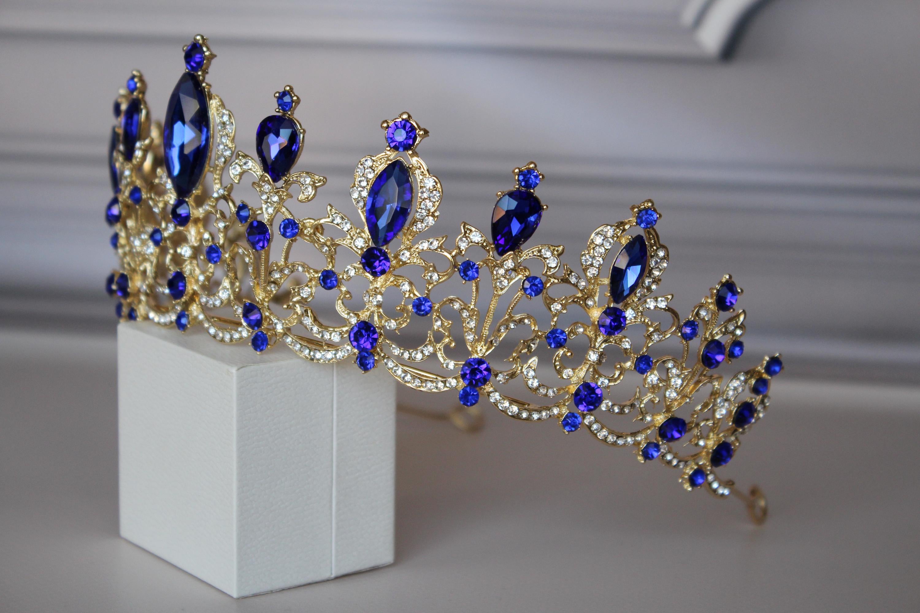 Royal blue sapphire tiara