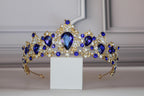 Sapphire Blue tiara, Navy blue Hair Accessory