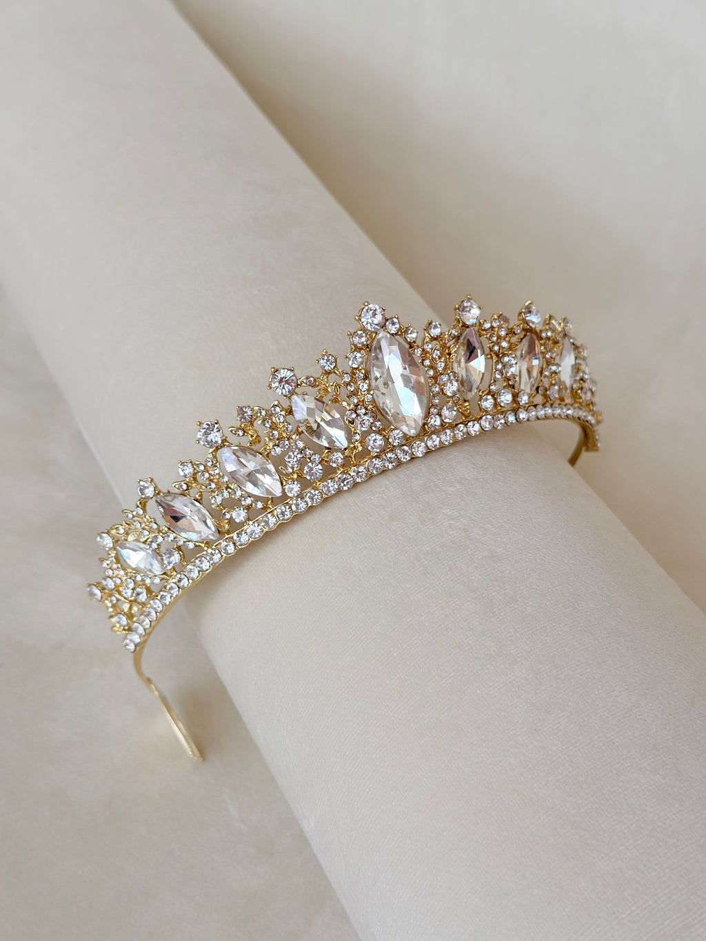 Petite Gold Tiara – Elegant Small Ballet Crown