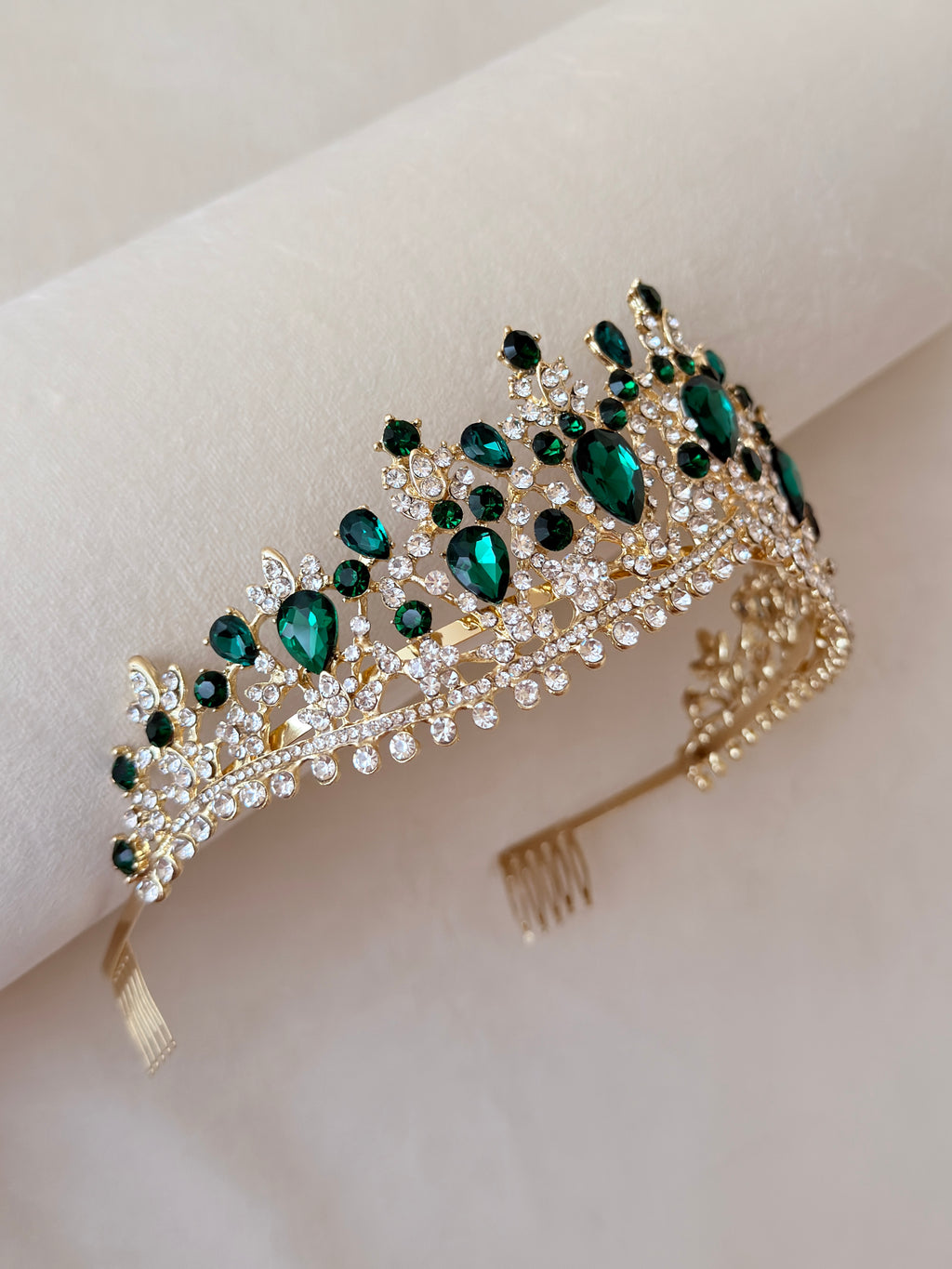 Green Emerald tiara