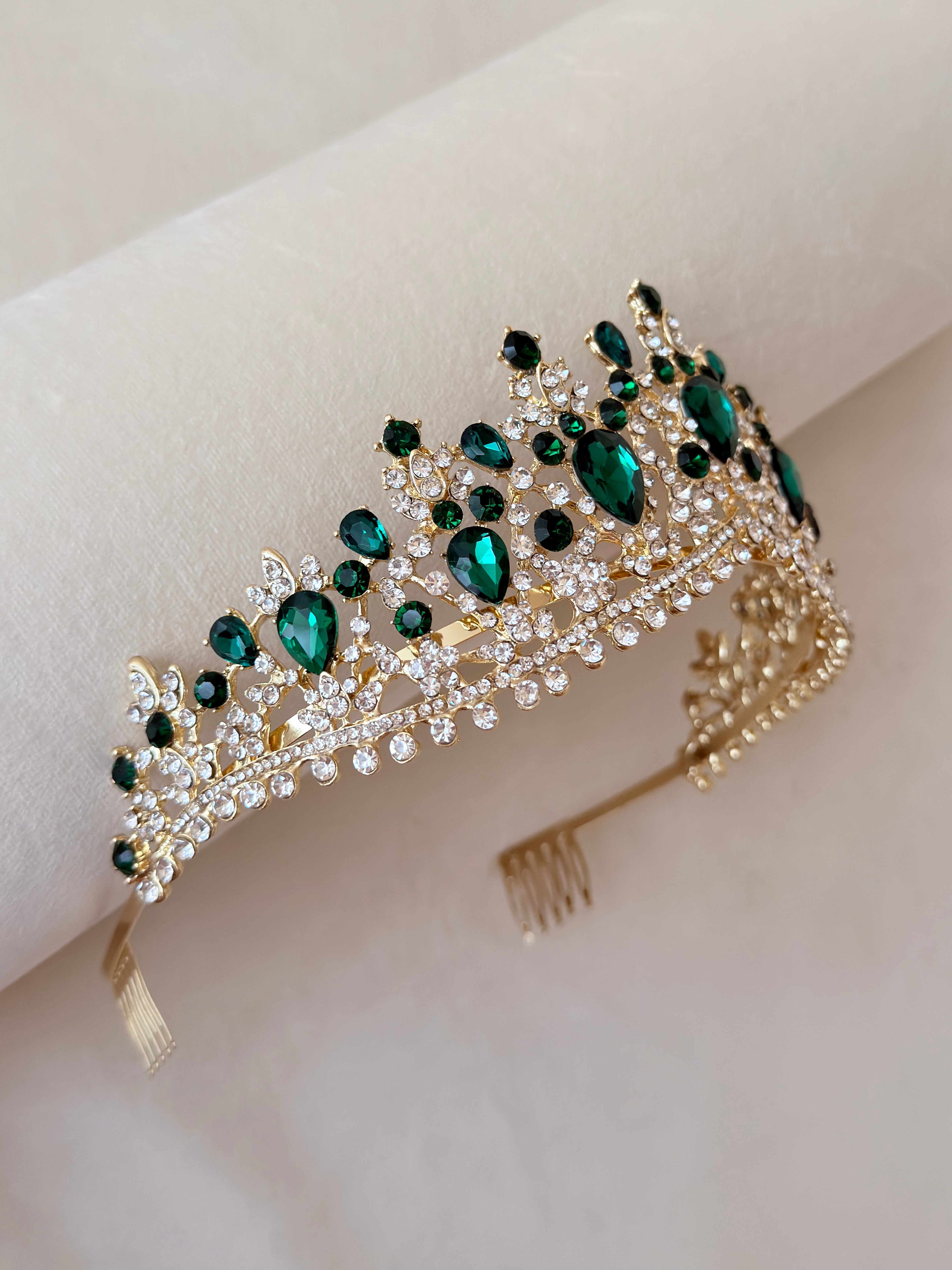 Green Emerald tiara