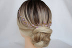 Purple Bridal Headband: Lavender Opal Hair Vine, Amethyst Jewelry