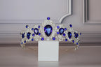 Sapphire Blue tiara Royal crown, Blue princess tiara