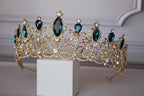 Aquamarine tiara, Blue crown, ELSA Bridal tiara