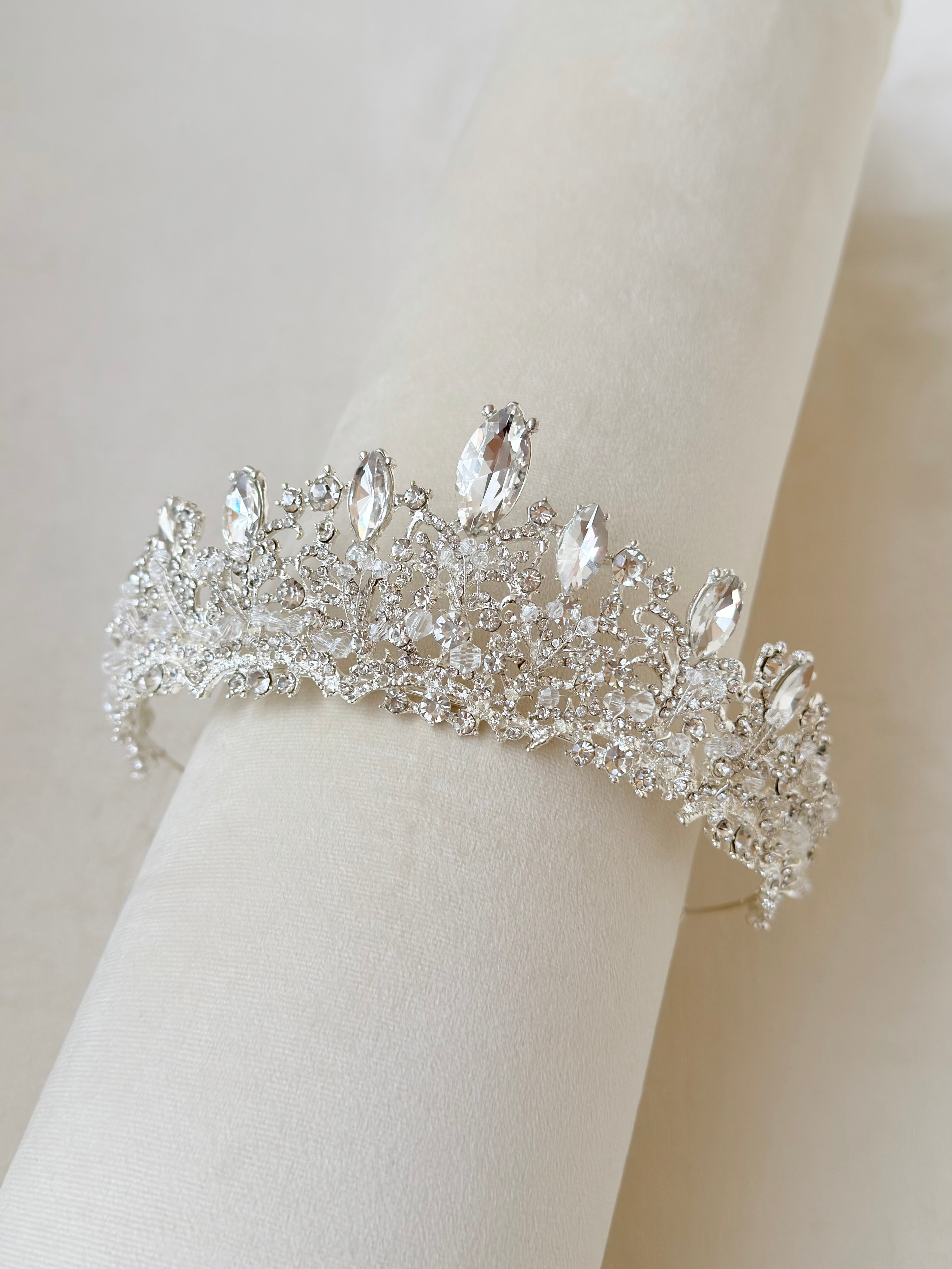 Crystal Silver Tiara