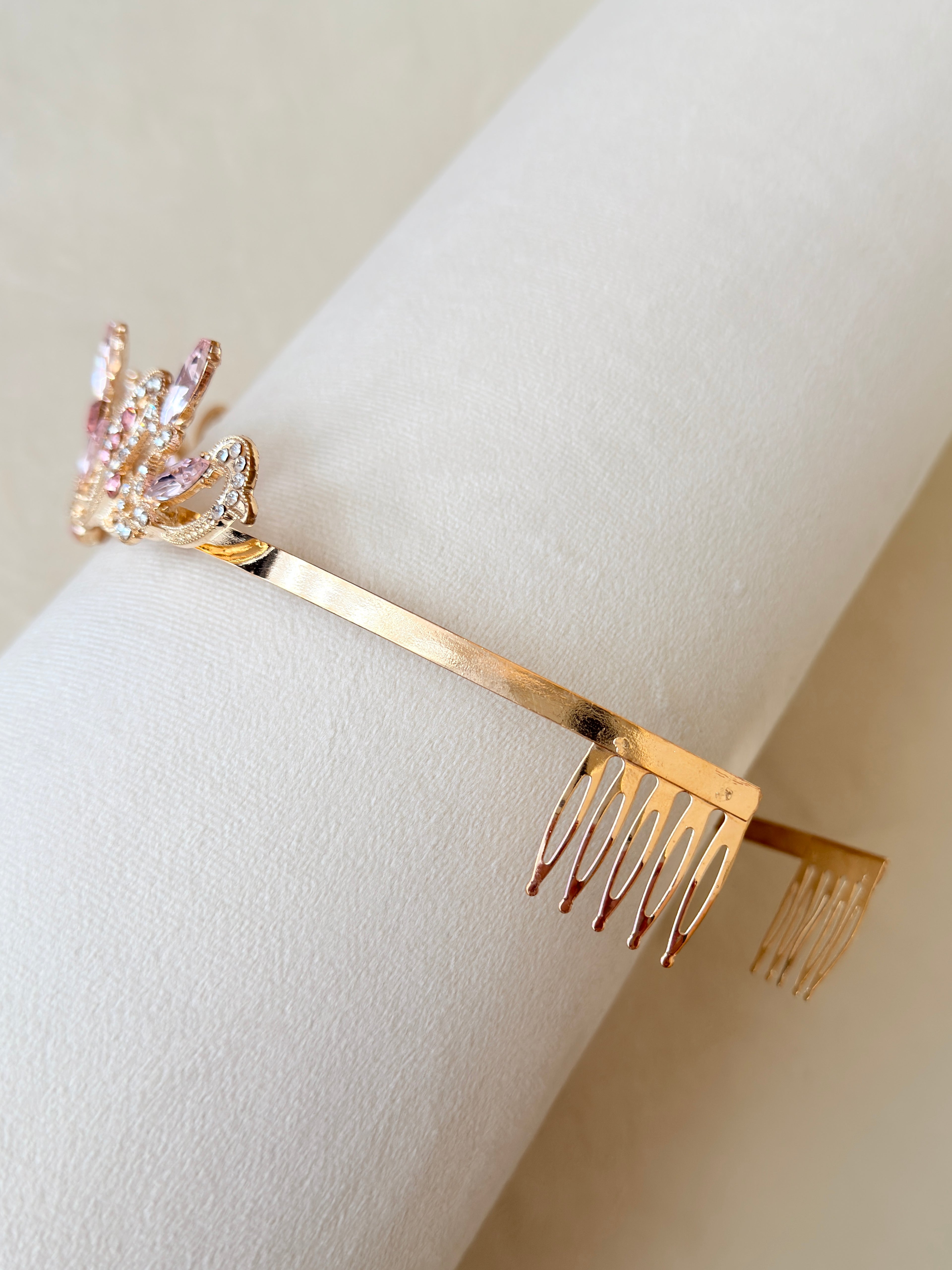 Pink Gold Rosalie Tiara