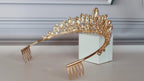 Pink gold mermaid crown