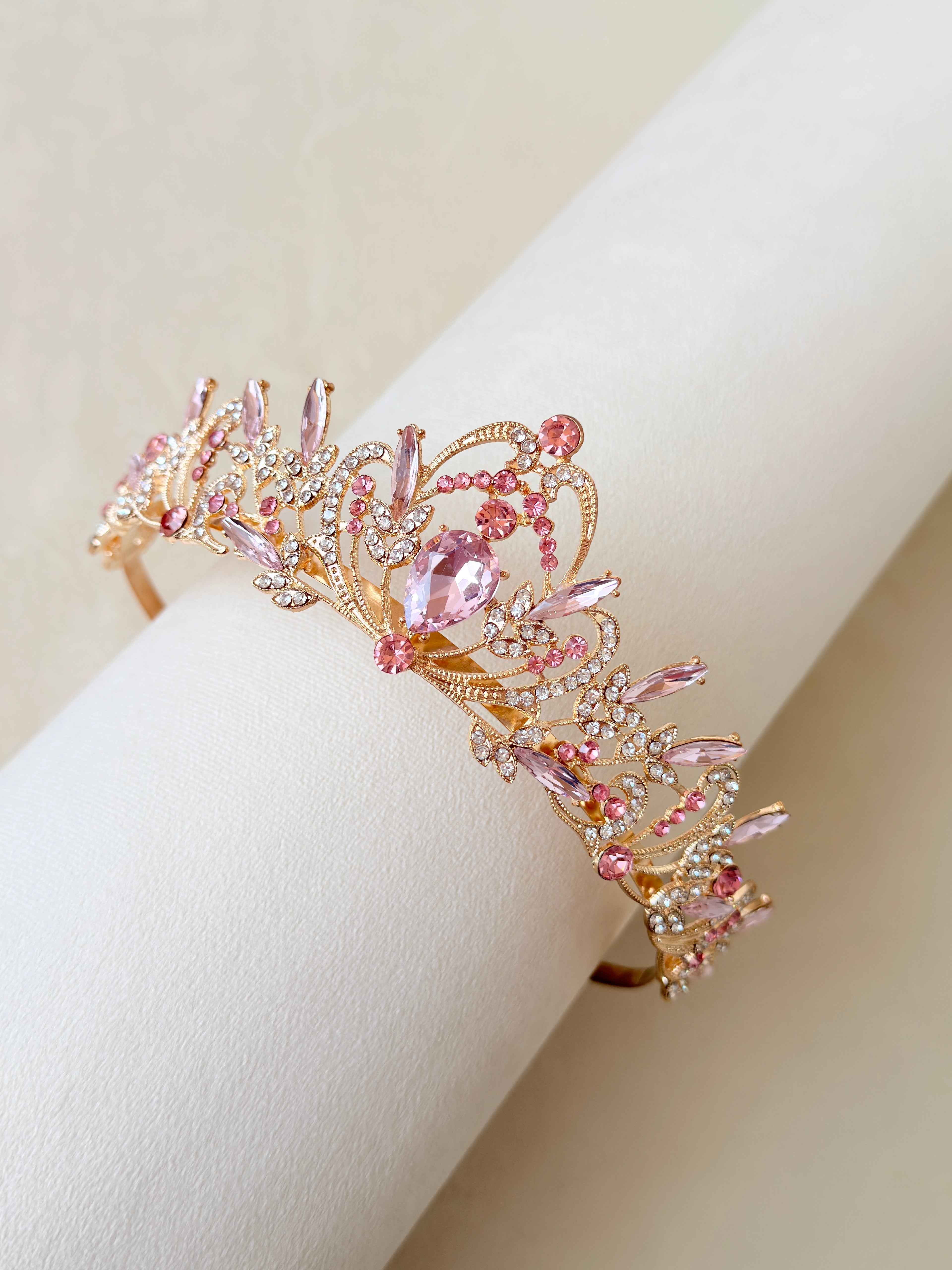 Pink Gold Rosalie Tiara