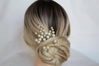 Gold Pearl Hair Pins: Bridal Wedding Hair Accessory