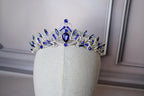 Sapphire Royal Tiara, Silver and Blue Crown for child