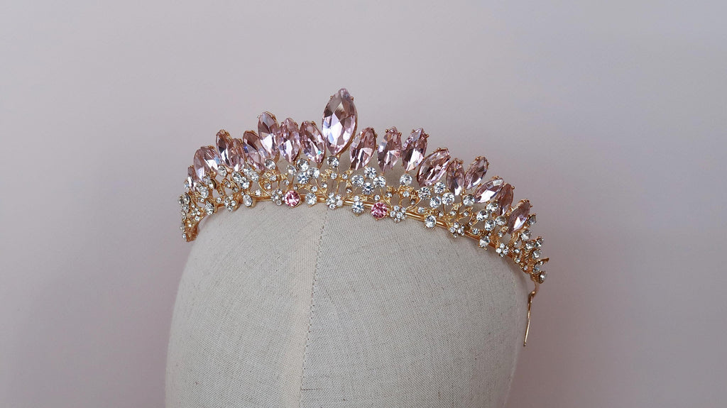 Pink gold mermaid crown