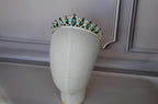 Emerald Green tiara, Prom tiara, Green headband