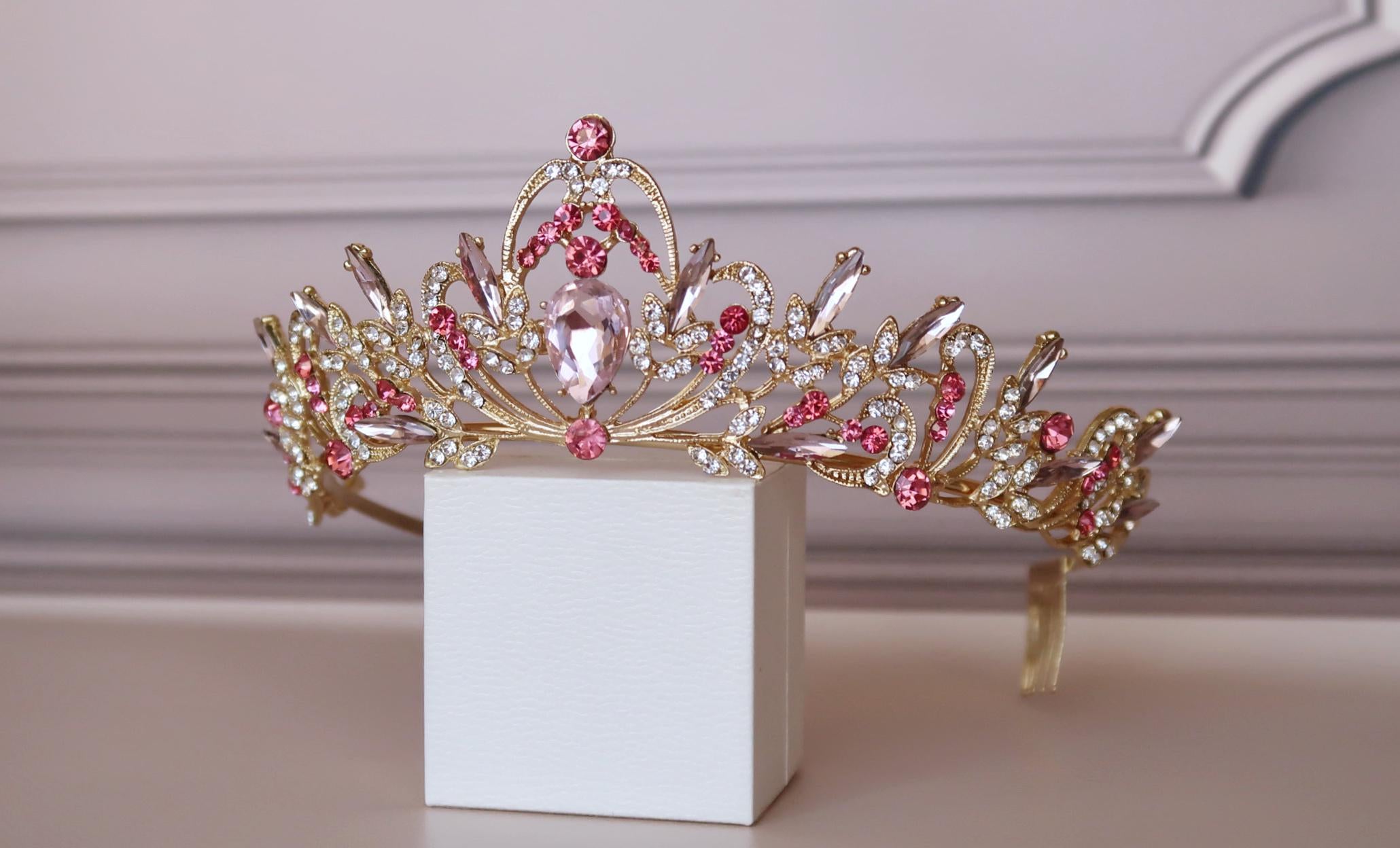 Pink Gold Rosalie Tiara