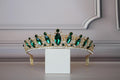 Emerald Green tiara, Prom tiara, Green headband