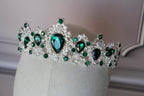 Emerald Green Rhinestone Tiara