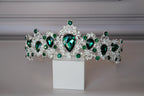 Emerald Green Rhinestone Tiara