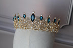 Aquamarine tiara, Blue crown, ELSA Bridal tiara