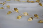 Gold Leaf Wedding Hair Vine: Bridal Headband, First Communion Wreath
