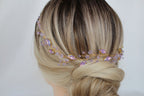 Lavender Crystal Hair Vine: Bridal Headpiece