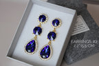Royal Sapphire Blue Tiara Hairpiece, Light Blue Kids Princess Crown