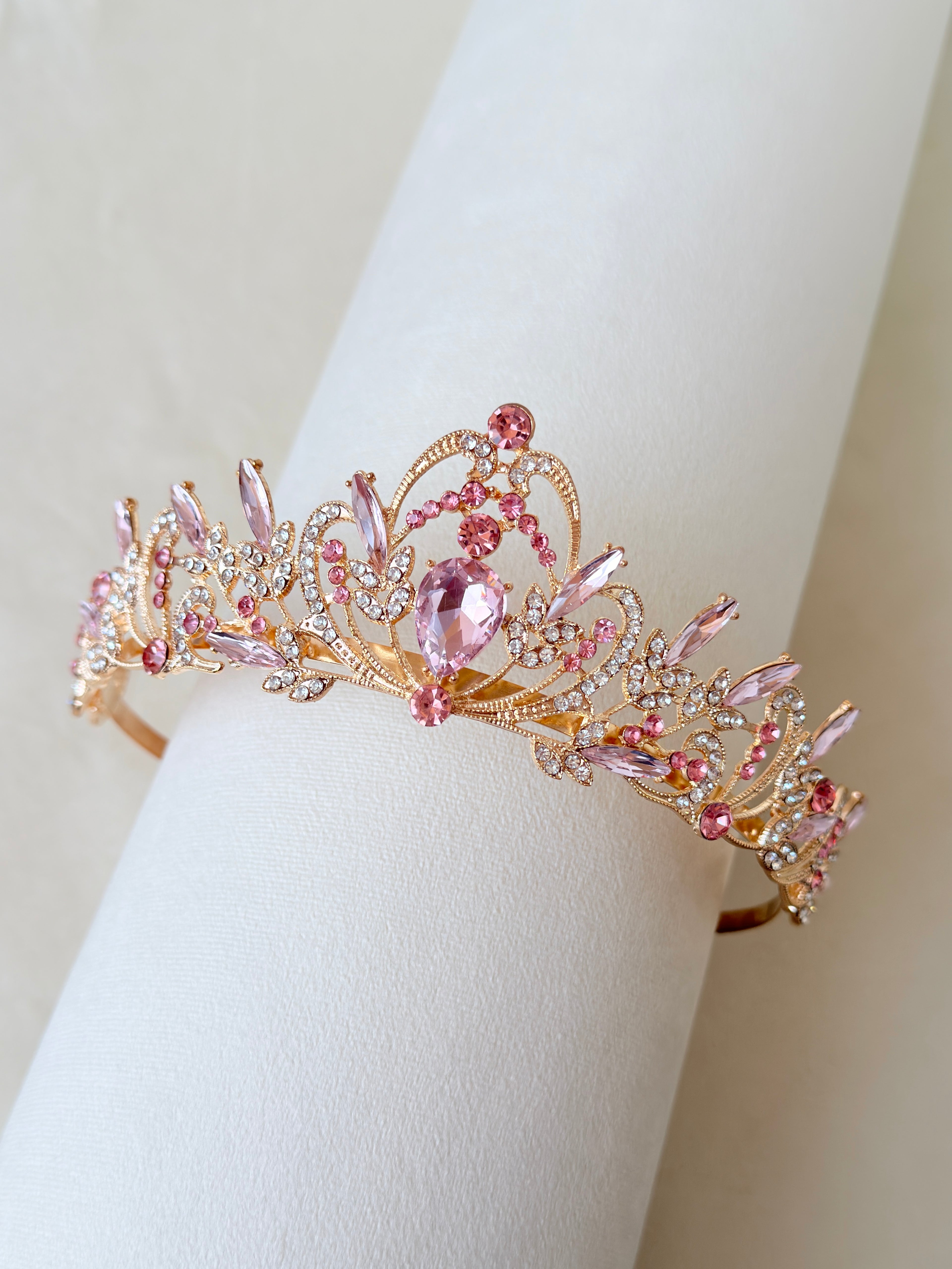 Pink Gold Rosalie Tiara