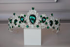 Emerald Green Rhinestone Tiara