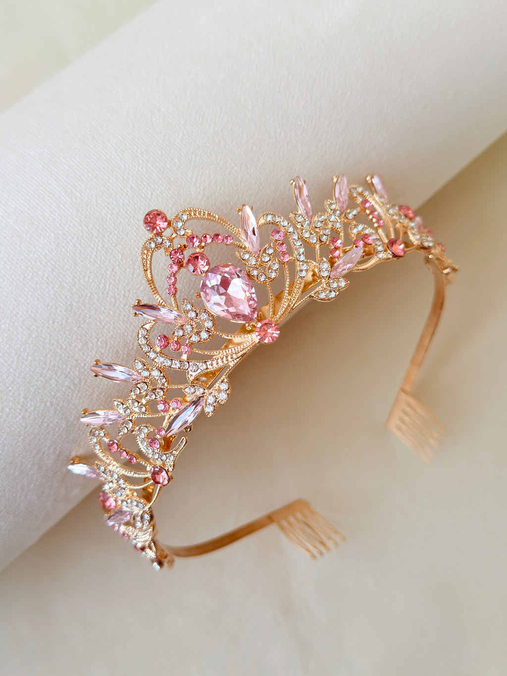 Pink Gold Rosalie Tiara