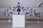 Sapphire Royal Tiara, Silver and Blue Crown for child