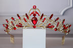 Red Gold Tiara for Girls – Ballet Dance Headpiece