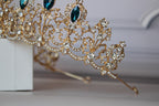 Aquamarine tiara, Blue crown, ELSA Bridal tiara