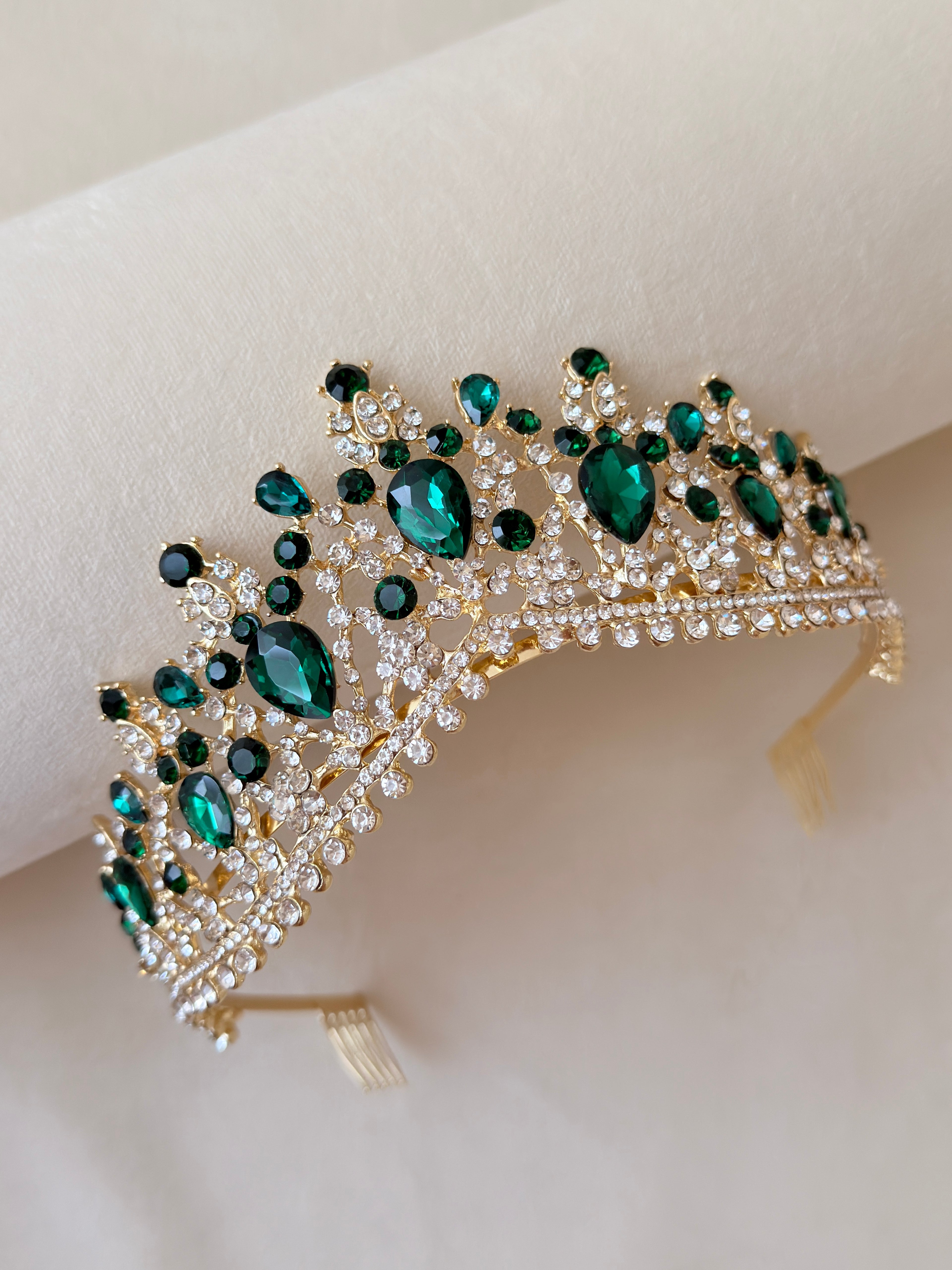 Green Emerald tiara