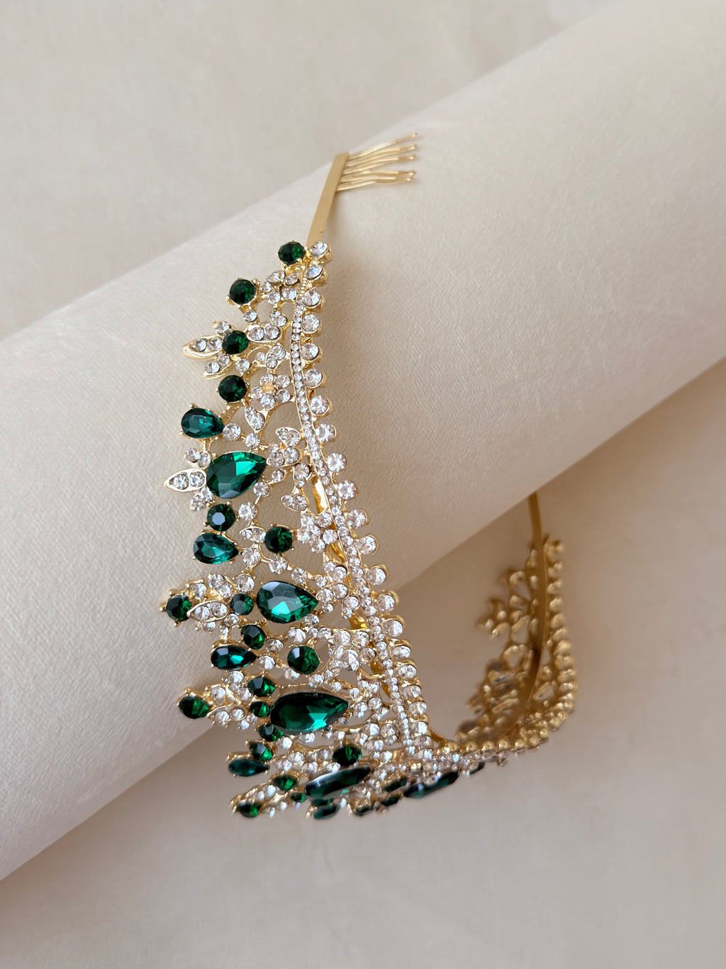 Green Emerald tiara