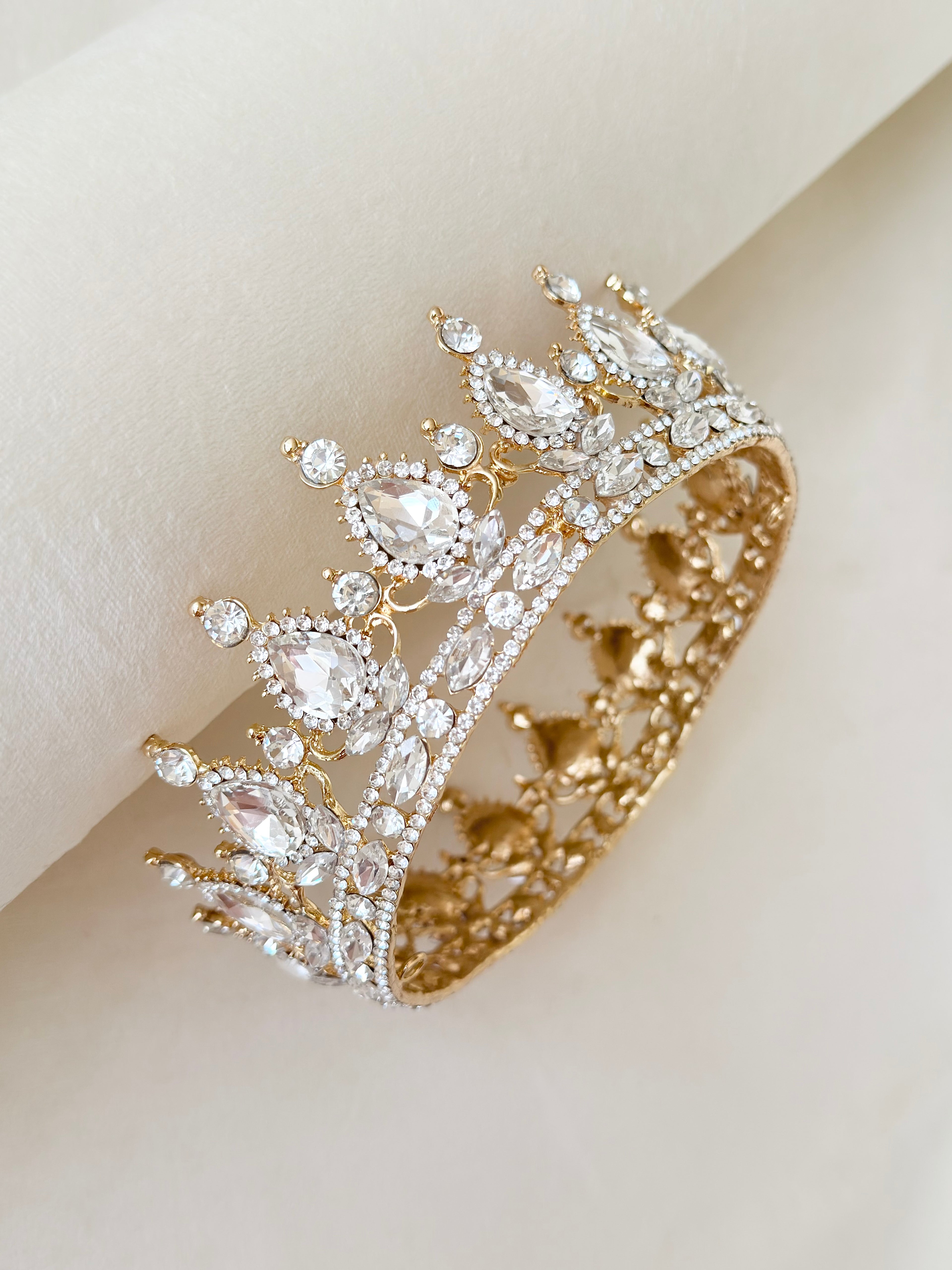 Royal Gold Halo Crown