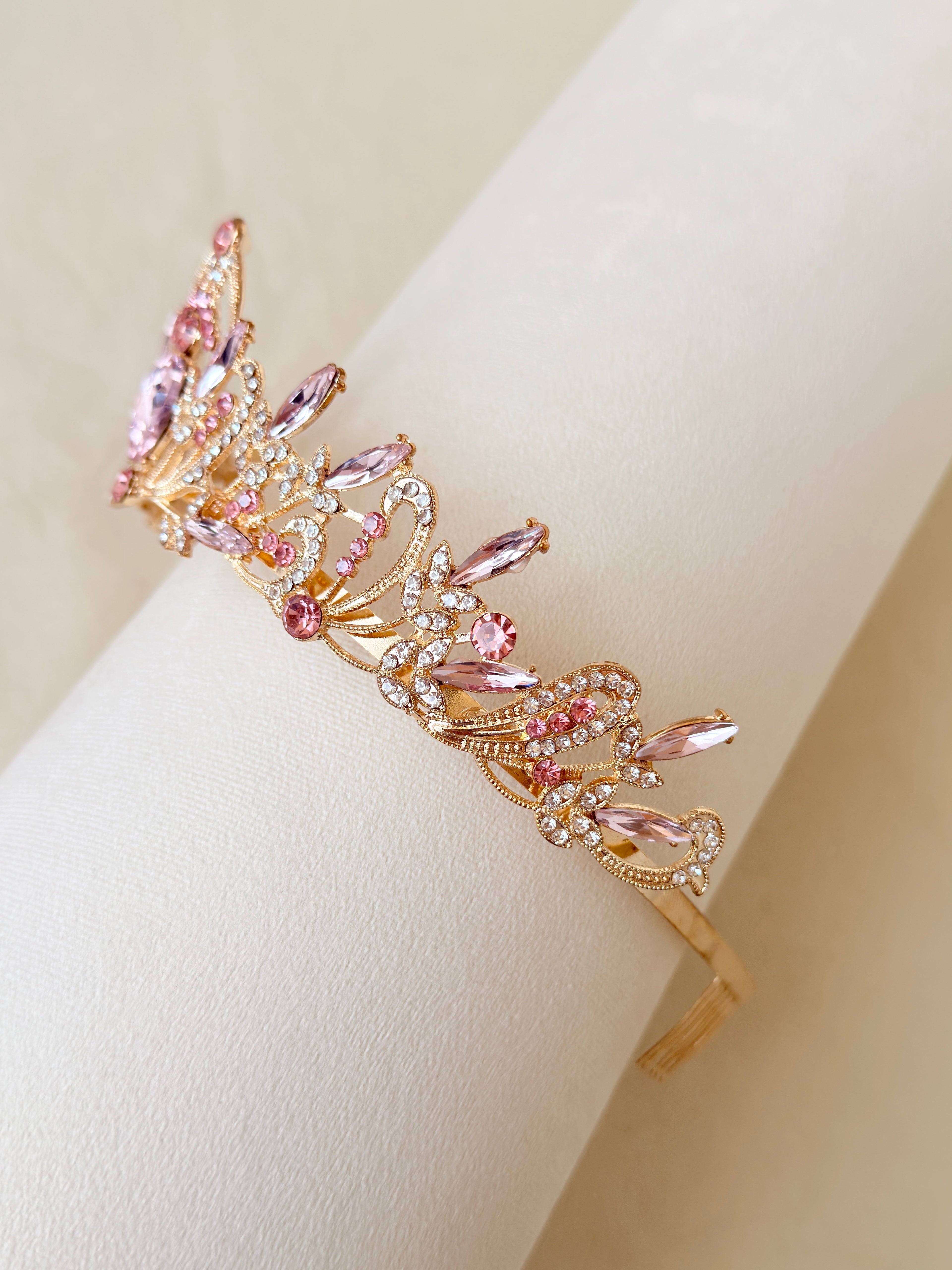 Pink Gold Rosalie Tiara