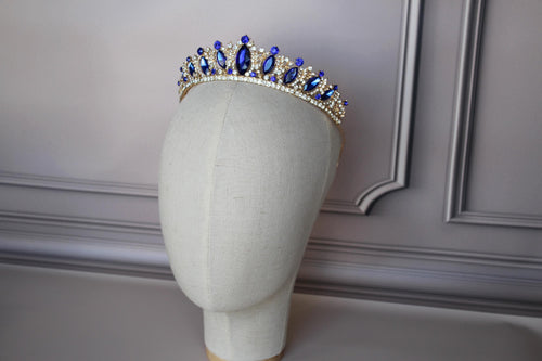 Blue Sapphire tiara-headband, Frozen tiara