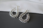 Crystal zirconium wedding earrings