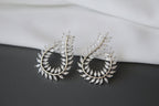 Crystal zirconium wedding earrings