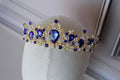 Sapphire Blue tiara, Navy blue Hair Accessory