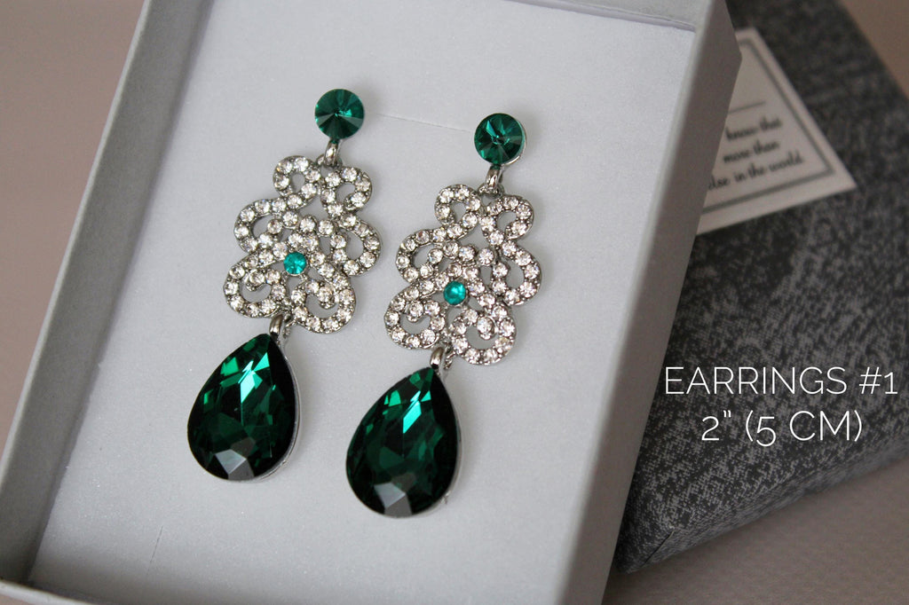 Emerald Green Rhinestone Tiara