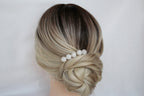 Quartz Crystal Bridal Hair Pins: Gold Wedding Hair Jewelry