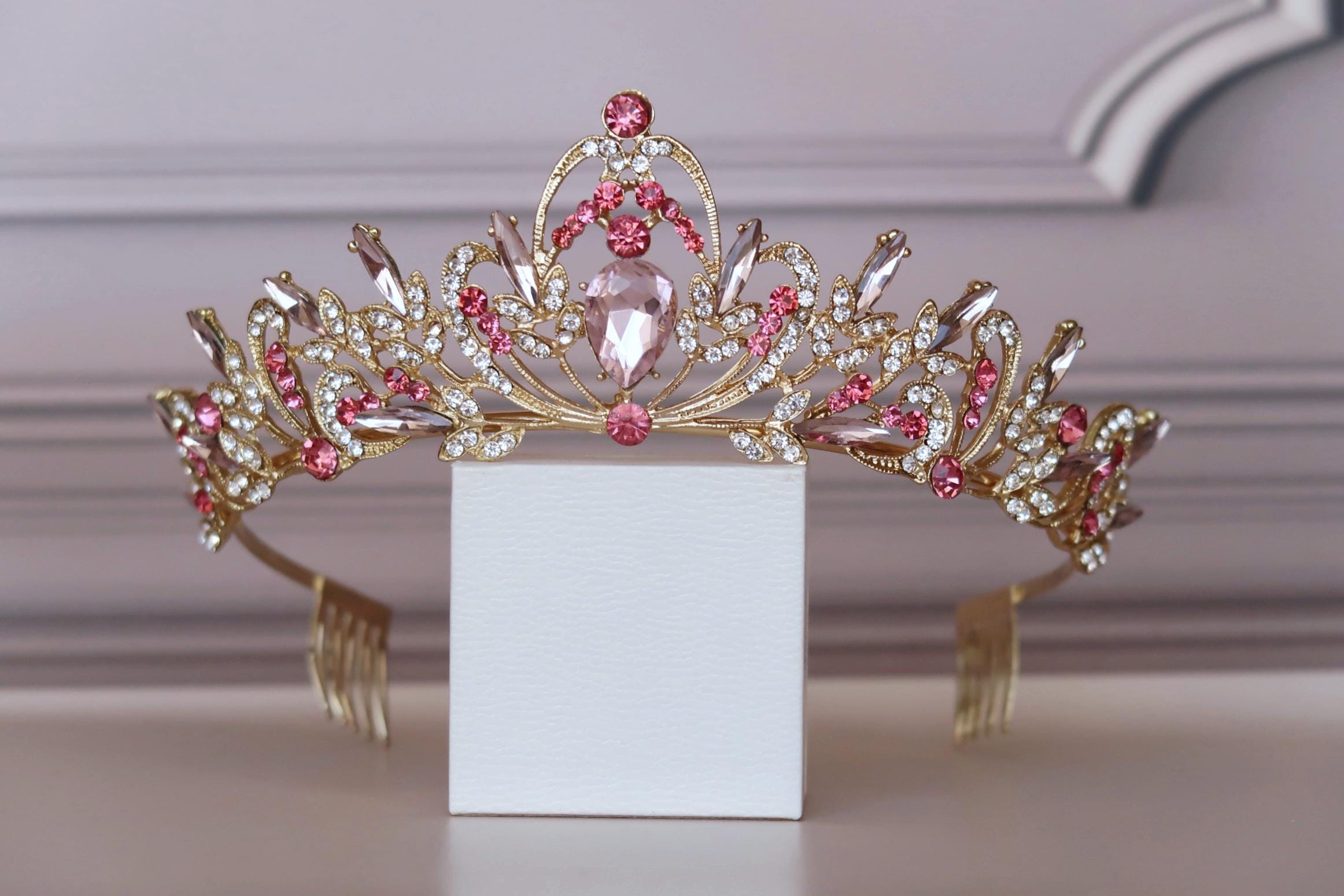 Pink Gold Rosalie Tiara