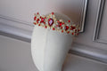 Red Ruby tiara with earrings, Prom tiara
